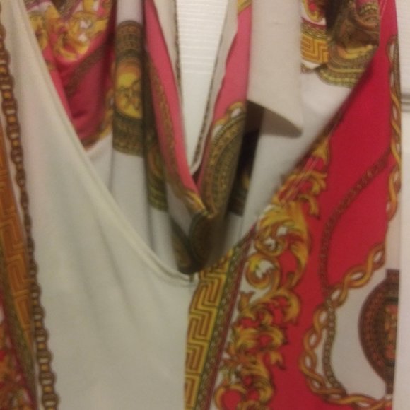 Draped Neck Halter Mini Club Dress - Picture 7 of 7